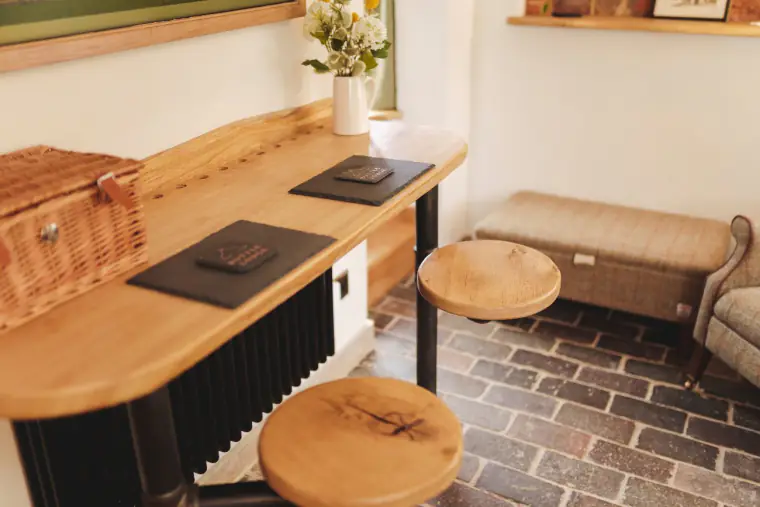 The dining area