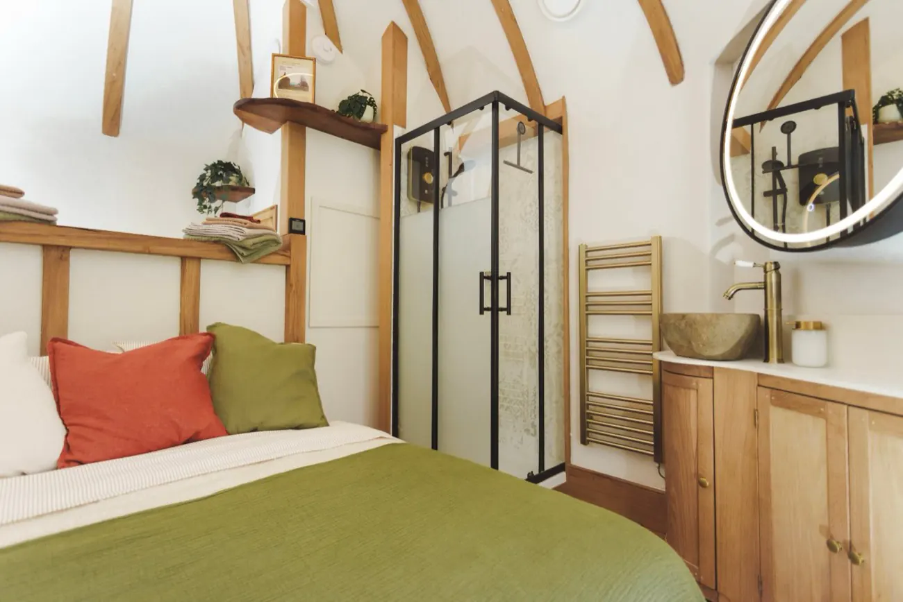 The restored shower room
